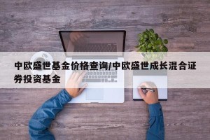 中欧盛世基金价格查询/中欧盛世成长混合证券投资基金